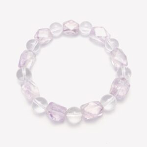 Lavender Nugget Mix Bracelet Slim